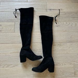 Stuart Weitzman Tieland Boot Black Suede